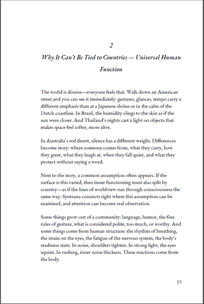 Universal Human Function (sample page)