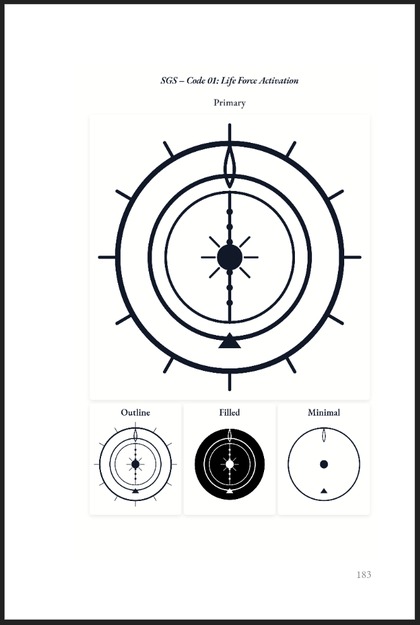 SGS Code 01 glyph page (sample page)